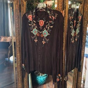 Johnny Was Button Down